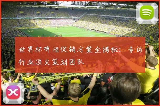世界杯啤酒促销方案全揭秘：专访行业顶尖策划团队